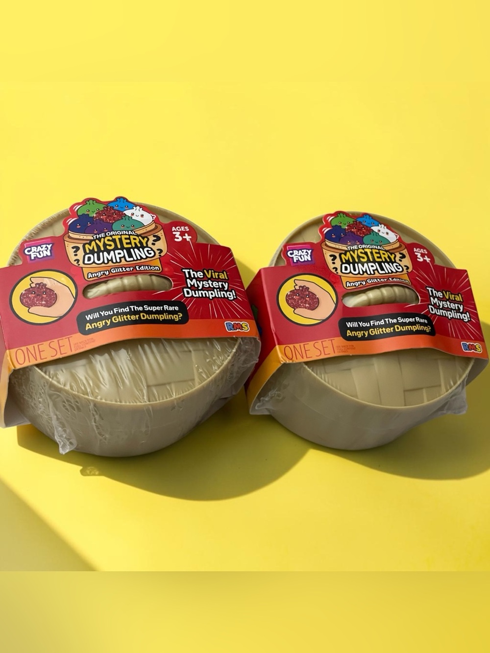 New in plastic mystery, dumpling, angry glitter edition